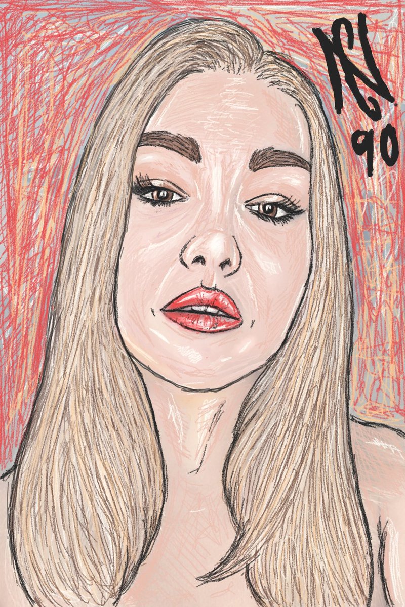 carcassamc's tweet photo. Ritratto Digitale Creato sul mio Smartphone Samsung utilizzando applicazione PENUP e penna con punta in gomma per disegnare in maniera universale su tutti gli schermi Touch Screen #digitaldrawing #digitalillustration #digitalportrait #digitalartwork #hazelgrace #miapiper https://t.co/J2LPCM4wqb