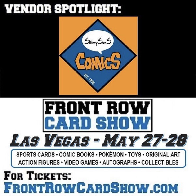 Nick Daniels (@nkmystr) on Twitter photo @realmarkrez Hey Rez, not sure when you guys will get to town for Sunday’s show, but the <a href="/frontrowcardsho/">FRONT ROW CARD SHOW</a> is going on this weekend. I’ll be working the <a href="/ShimpSonSComicS/">ShimpSonS ComicS</a> booth.
If you have some free time, it’d be cool if you could stop by!
frontrowcardshow.com/?fbclid=PAAaYI… @realmarkrez Hey Rez, not sure when you guys will get to town for Sunday’s show, but the <a href="/frontrowcardsho/">FRONT ROW CARD SHOW</a> is going on this weekend. I’ll be working the <a href="/ShimpSonSComicS/">ShimpSonS ComicS</a> booth.
If you have some free time, it’d be cool if you could stop by!
frontrowcardshow.com/?fbclid=PAAaYI…