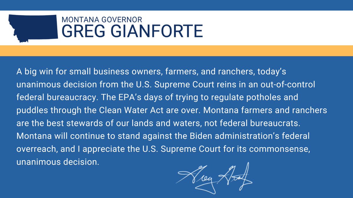 Today's unanimous SCOTUS ruling is a big win for Montana farmers and ranchers.