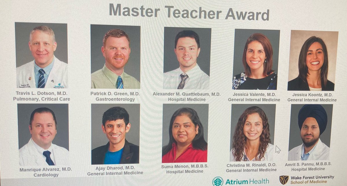 Congrats to our faculty members who were recognized for their numerous accolades and accomplishments at @wfimres Faculty Awards Day today! Many won teaching awards from the residents/ med students. Some of the faculty were also recognized on being promoted to Assoc. Professor!