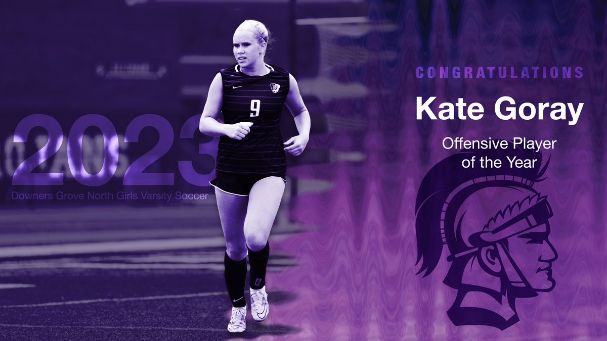 Congratulations Kate! 💜⚽️👏🏻🎖️#wearedgn <a href="/dgnathletics/">DGN Athletic Department</a>