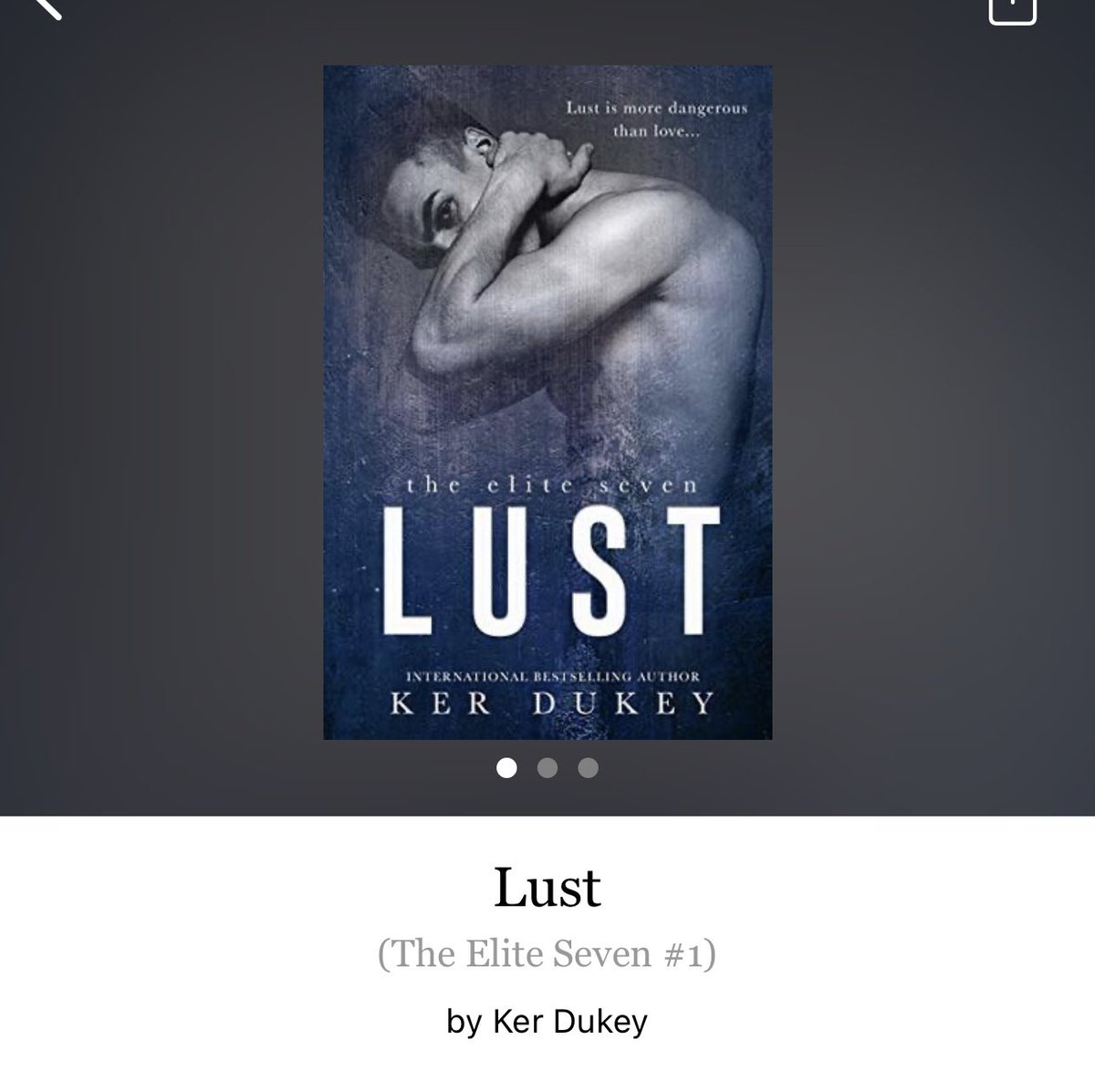 Lust by Ker Dukey  
 
#Lust  by #KerDukey #4884 #33chapters #229pages #may2023 #427of400 #6hourAudiobook #14for4 #Seris #TheEliteSevenSeries #Book1of7 #HCPL #clearingoffreadingshelves #whatsNext #readitquick