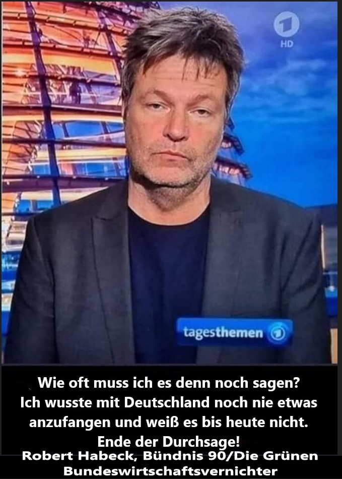 @Corvus_corone2 Der #gruene #Zerstörer der das verachtet was Generationen vor ihm aufgebaut und geschaffen haben.
Vergleichbar dem wütenden Kind das im Sandkasten einreißt was andere bastelten. Nur moralisch überhöht.
So viel unterdrückte Aggression auf den deutschen Bürger in diesem Gesicht 👇