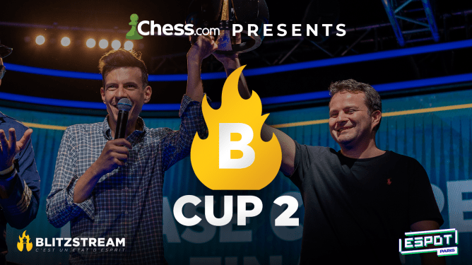 Chess.com Community on X: We're thrilled to announce ESpot B-Cup 2  Presented by  It's a community and streamer event  live from Espot Paris on June 17, 2023, at 6:20 a.m. PT/15:20