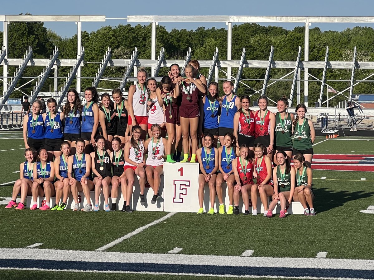 Girls 4x800 is State bound! Girls finished 5th today but pending official word from OHSAA we will be heading to Columbus next week as the 2nd alternate as we ran a 9:46. Great job ladies! Go Pirates!