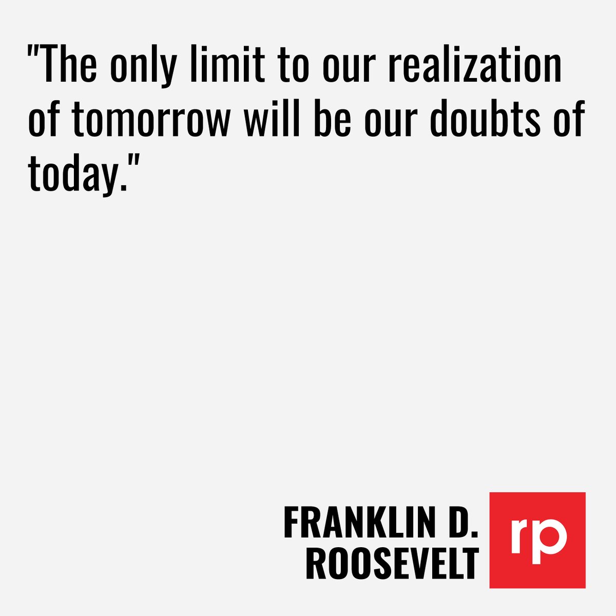 'The only limit to our realization of tomorrow will be our doubts of today.' - Franklin D. Roosevelt

#marketing #digitalmarketing #SEO #PPC #marketingagency #leads #socialmarketing #videomarketing #plumbers #hvac #electricians #homeservice