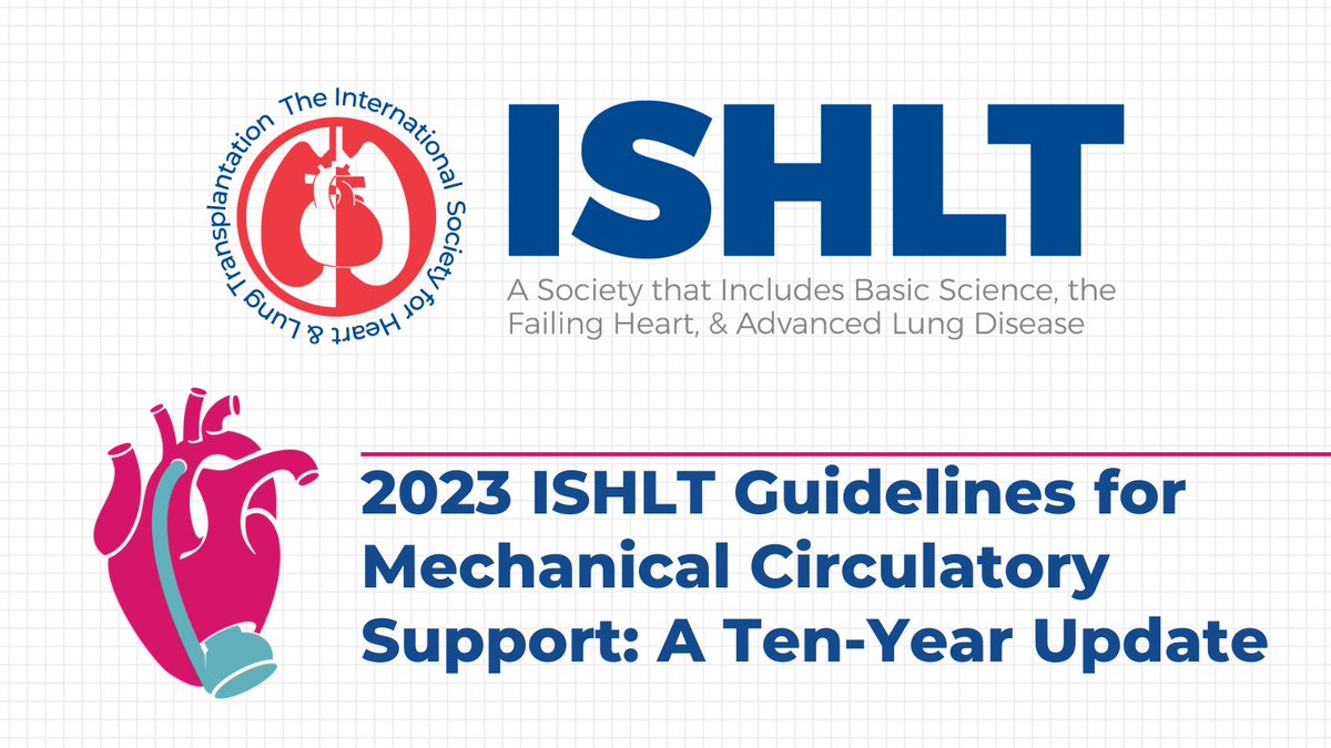 The new #ISHLT Guidelines for #MechanicalCirculatorySupport are available now in pre-press on <a href="/TheJHLT/">JHLT</a>. This is a 10-year update of an essential document, including comprehensive info on a decade of intervening changes in #MCS and #LVAD management.
🔖: jhltonline.org/article/S1053-…