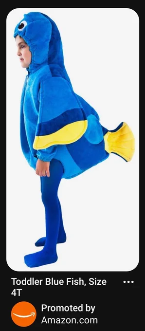 mentally i am Toddler Blue Fish, Size 4T