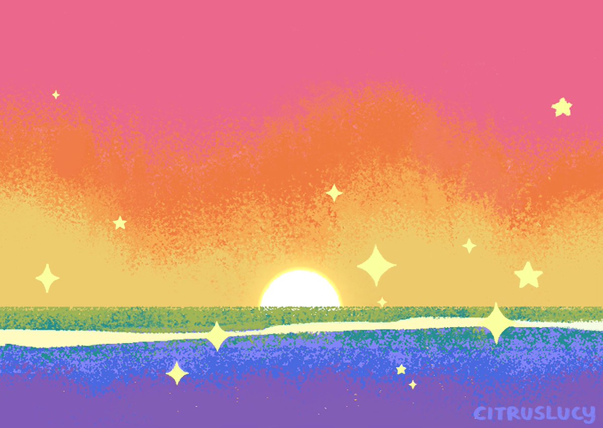 「pride flags as landscapes  (1/2)」|Lucy Zhang 🎨 available for work!のイラスト