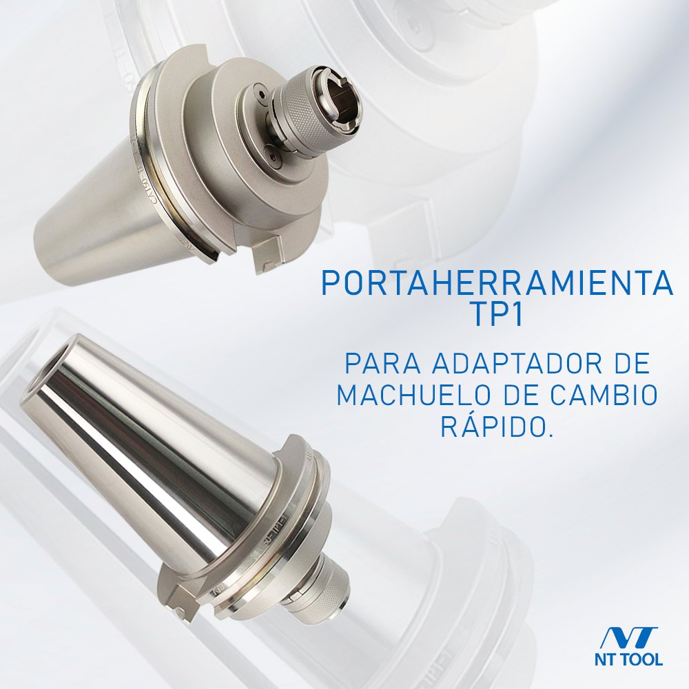 NtTool's tweet photo. Portaherramienta TP1 para adaptadores de machuelo de cambio rápido.
#maquinados #cnc #cncméxico #nttool #toolholder #ventas #portaherramientas #toolholder #heavymilling #cnctools #toolingsolutions #toolholder #highspeedmachining #machining #cnc #cncmachinist #cncmachining https://t.co/P7lmDMvDvS