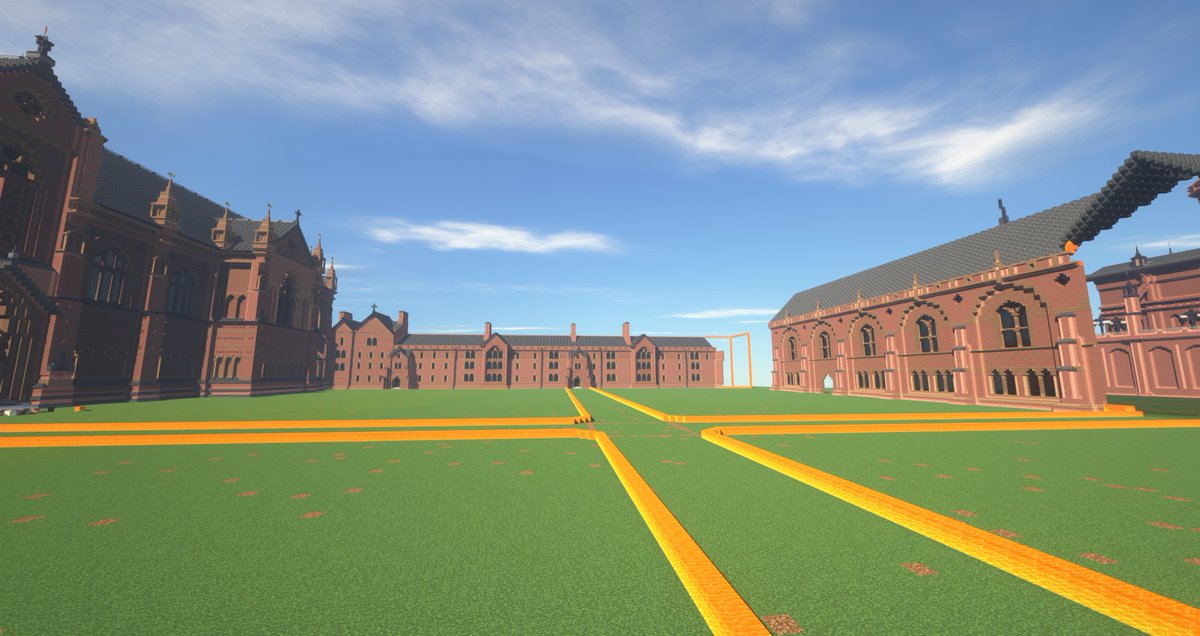 digging_gone's tweet image. Spent the entiew evening counting blocks, Start of the evening I was 24 blocks out. 24 BLOCKS! Some careful inspection of the ground plans I find the issue. Those Victorian architects! The Quad is now a Quad! #Minecraft #steampunk #Minecraftbuilds #KebleCollege
