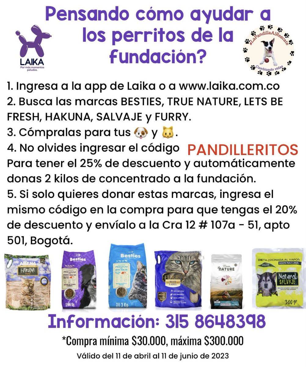 Marce_Tabares's tweet photo. Tercer aviso parroquial: quedan pocos días para que termine la campaña que nuestros amigos de @LaikaMascotas hicieron para ayudar a la fundación y los resultados han sido muy tristes 💔 les dejo de nuevo las indicaciones y les pido difundir 🙏🏻👇 https://t.co/sKw8NAYsWz