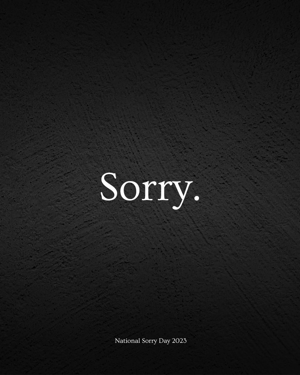 Today is National Sorry Day, commemorating the ongoing pain of the Stolen Generations.

Saying sorry is important, but we match our words with deeds. Today is also 6 yrs since the Uluru Statement from the Heart called for constitutional recognition + a Voice. Let’s get this done.