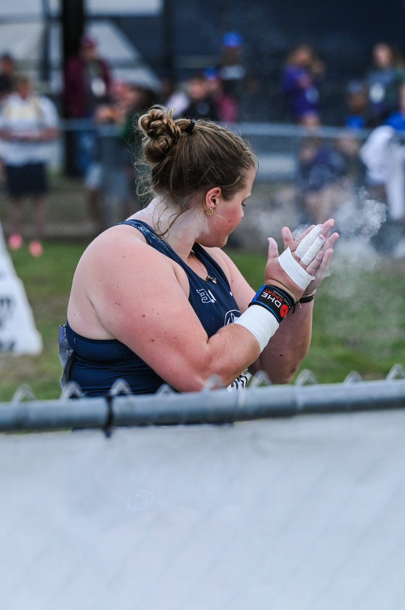 PennStateTFXC's tweet photo. Put your hands together… MAL IS HEADED TO AUSTIN 👏👏

Kauffman goes 56-4.5 (17.18m) for a fifth-place finish in the region, punching her 🎟️ to the National Championships for the second year in a row!

#WeAre | #PSUTF https://t.co/xmfId9wIZC