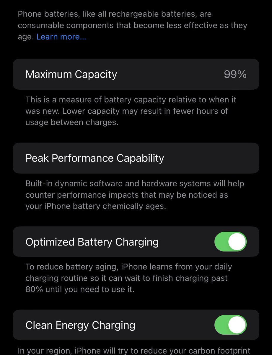 Safaqati's tweet photo. @andrewjclare My iPhone 14 Pro max after 8 months 99%. My iPhone 13 Pro Max is still 100% and the funny my iPhone 6s Plus is 88%… https://t.co/G9P8XoPE8i