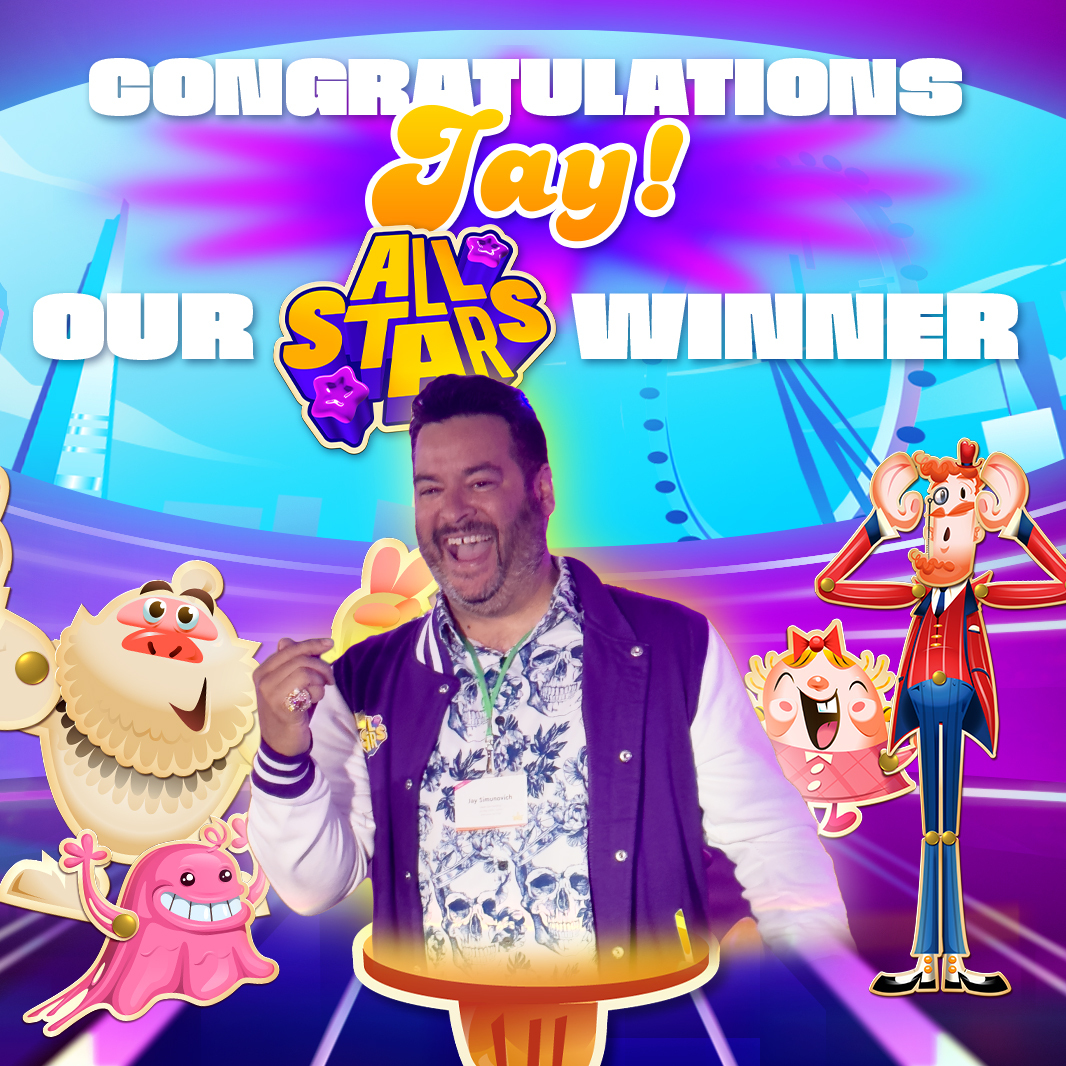 Sweet, Sweet Victory! Candy Crush® All Stars Tournament Winner