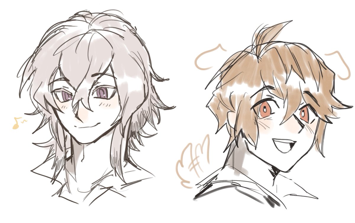 doodled some familiar looking guys #collarxmalice