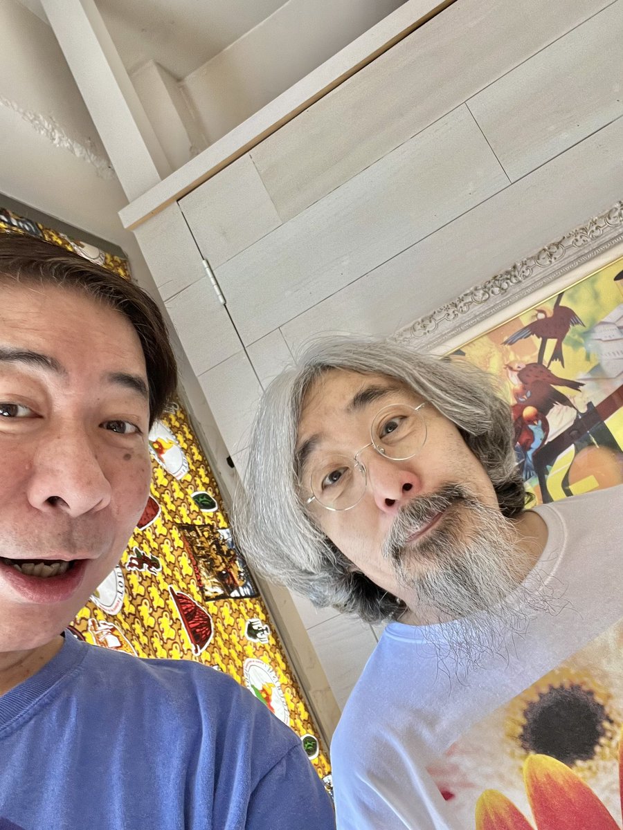 masaoyamakawa's tweet photo. 昨日 5月25日は安齋香代子さんのお誕生日。
1日だけの誕生日会。
そして今年は昨年旅立った安齋肇さんのお父様、知行さんも一緒にお祝いで。
ふたりの誕生日展「カヨメン65誕生日展 with チコウ102」
で、ございました。
#fk235gallery #filamk
#安齋香代子 #安齋肇
#ギャラリー
#鵠沼海岸 #湘南 https://t.co/FkkYP6XaoA