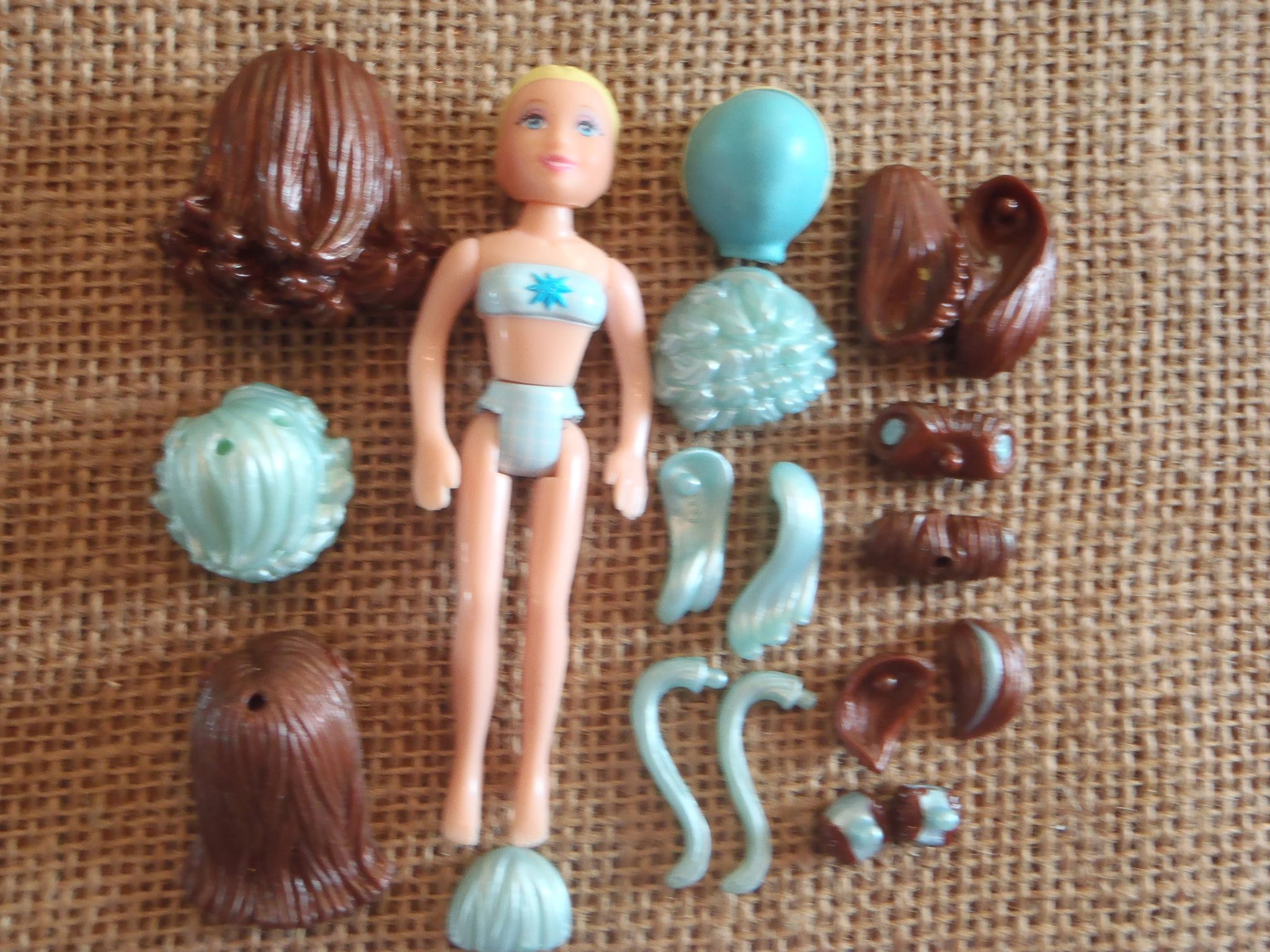 Polly pocket brown best sale hair