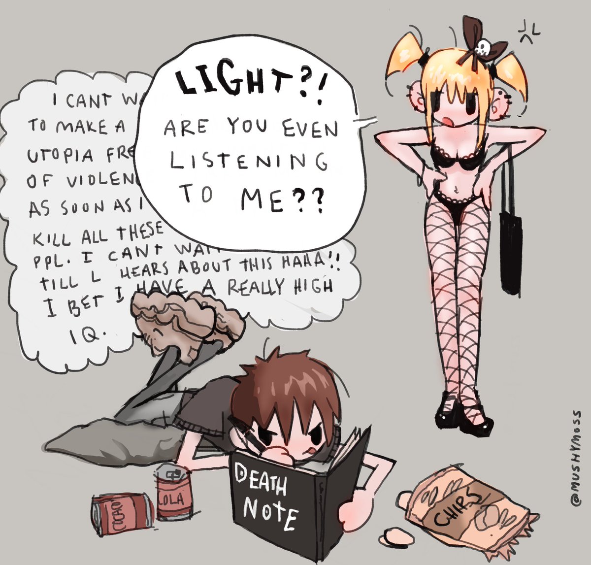 Still thinking about this lol, Light was deranged fr 