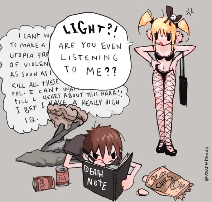 Still thinking about this lol, Light was deranged fr 