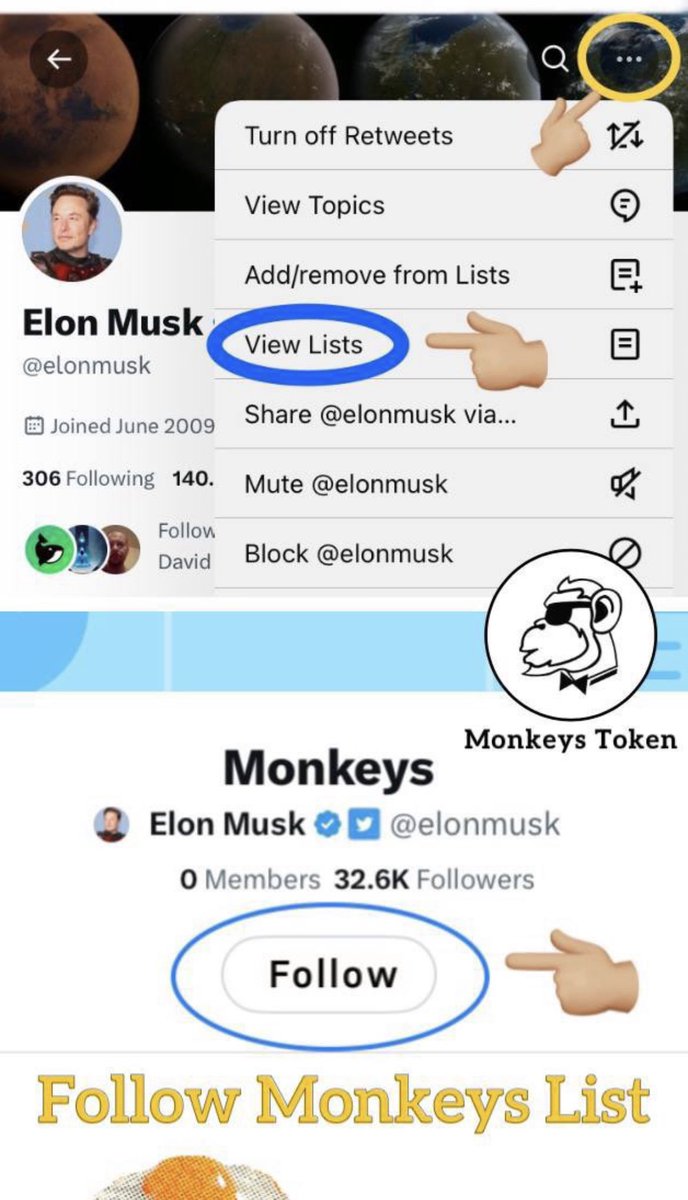 kingkuato's tweet photo. @CrashiusClay69 it’s really not…elons actual list on the other hand will definitely blow up. $MONKEYS #monkeystoken #elonslist https://t.co/4jtiQz0An7