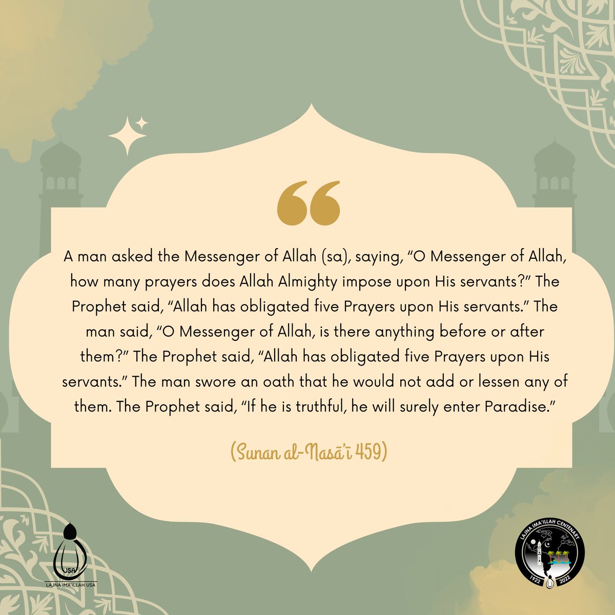 #Islam
#ProphetMuhammad 
#Lajnacentenary