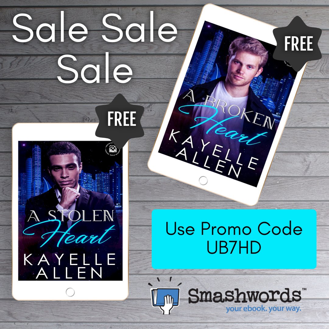 Grab these goodies for #free on <a href="/Smashwords/">Smashwords</a> today!
Use code UB7HD to claim your free ebook copies.
A Stolen Heart smashwords.com/books/view/117…
A Broken Heart smashwords.com/books/view/137…

#TGA #SciFi #Romance #ThievesGuild
<a href="/findbooks2read/">books2read</a>