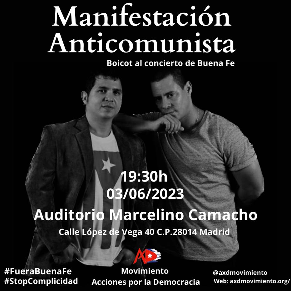 lachy77's tweet photo. Manifestación día 3 de junio en #Madrid en el concierto de cierre de gira de #BuenaFe , compartamos x todas partes https://t.co/GTBQM4V3tK