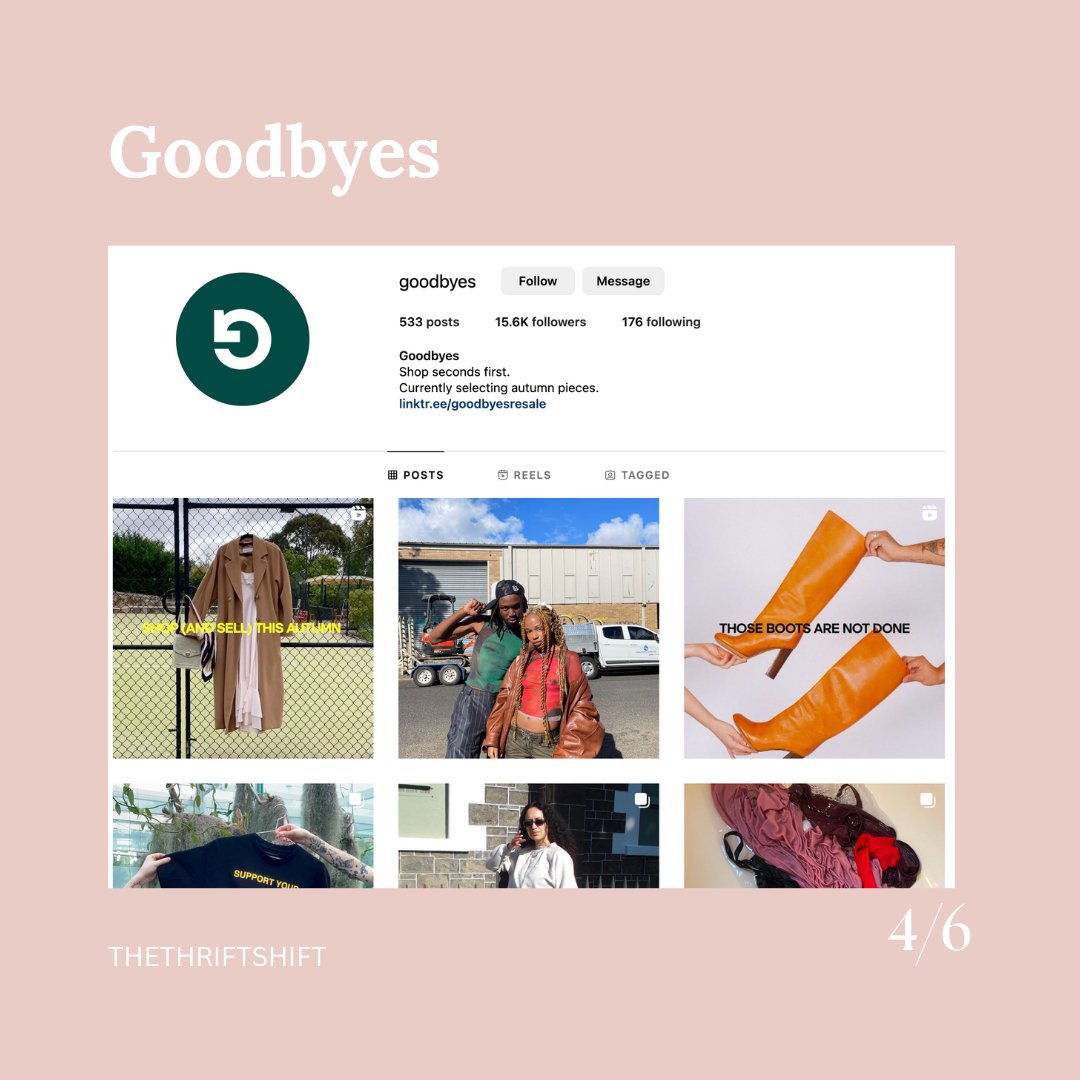 TheThriftShft's tweet photo. As we reach the end of our campaign, here are some inspiring pages to follow to continue your sustainable fashion journey 💚🫶✨ @livekindlyco @GoodOnYou_App  @Goodbyes 

#zerowaste #sustainablefashion #ecofashion #slowfashion #zerowastemovement https://t.co/JNHO9xM2vk