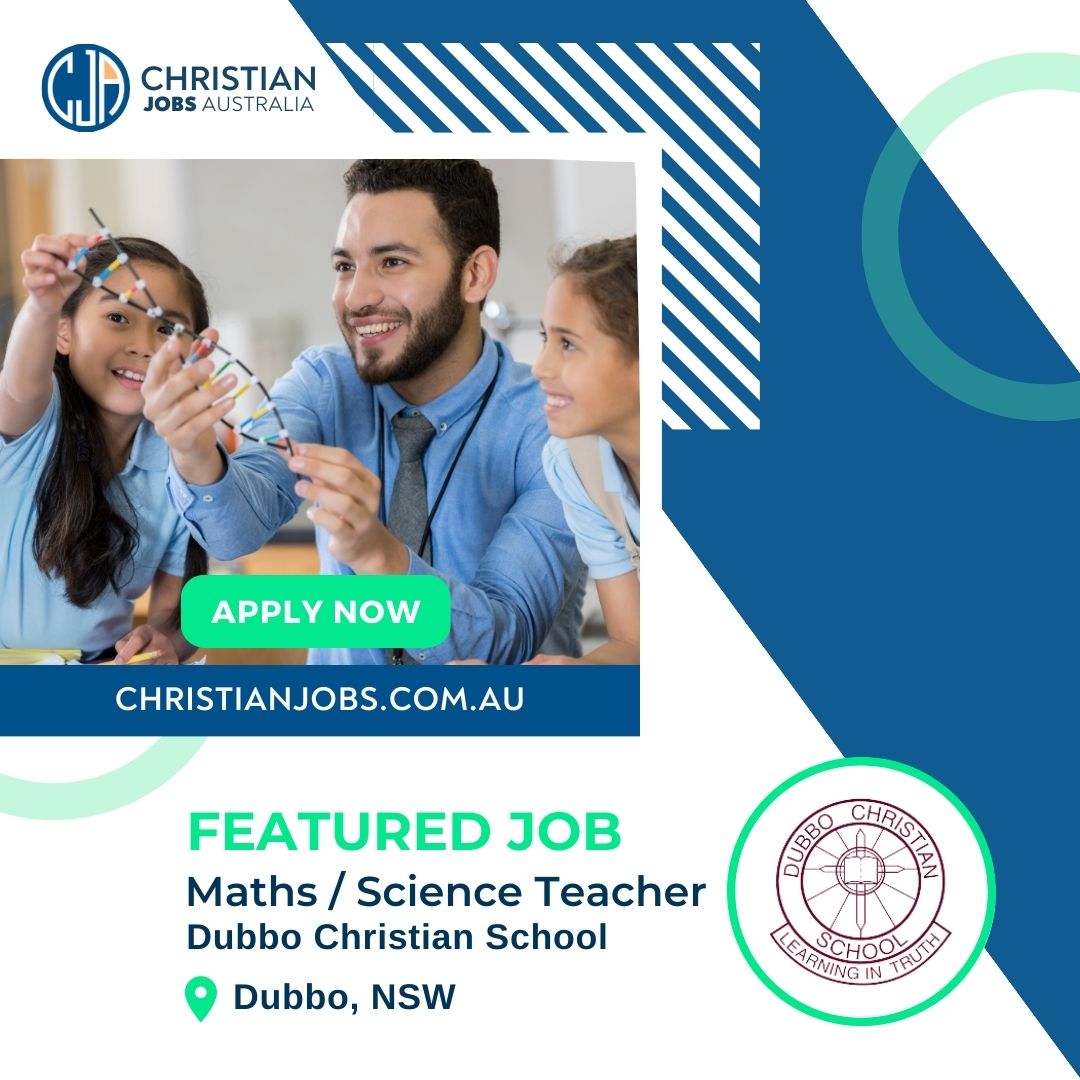 [NSW] NOW HIRING - Maths / Science Teacher at Dubbo Christian School. Apply via the link ow.ly/Q9xY50Ov4jT

#ChristianjobsAU #Christianjobsaustralia #ChristianJobs #christiancareers #ethicaljobsaustralia #Teachingjobs #schooljobs #dubbochristianschool #aussiechristians