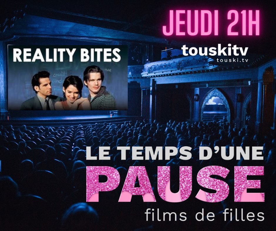 touskitv's tweet image. Mon film prèf ce soir! Ça commence à 21h: twitch.tv/touskitv 

- @Sicame 

#realitybites #réalitémordante #génération90 #wynonaryder #ethanhawke #benstiller #janeanegarofalo #stevezahn #touskitv #filmsdefilles #twitchqc