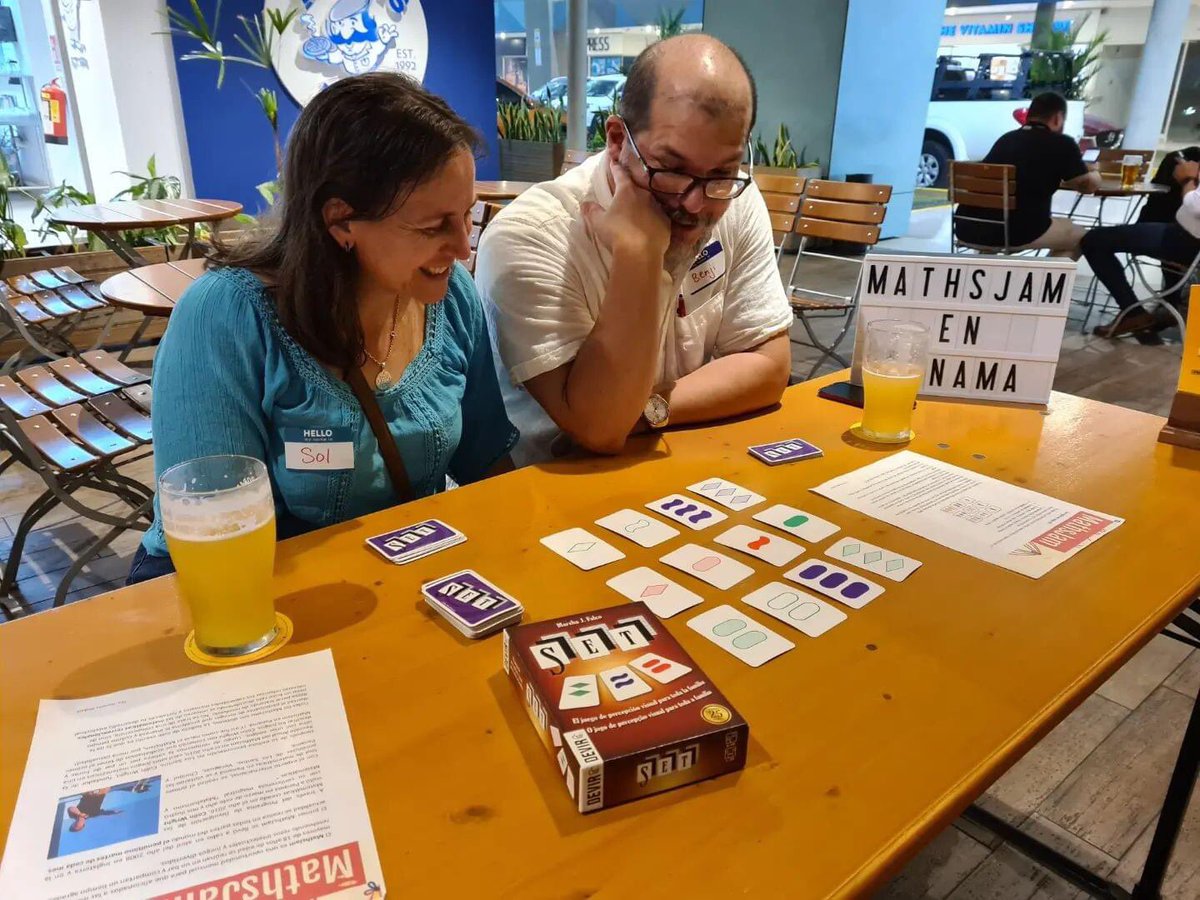 fundapromat's tweet photo. Imágenes del segundo MathsJam presencial del año 2023, que se realizó en la Rana Dorada de Condado del Rey!
#mathsjam #matemáticas #mathisfun #ilovemath #ilovemathematics #panamá #crecimientointelectual #capacidadesmentales #mayordeedad #happyhour #retos #desarrollointelectual https://t.co/1FMdvX9J3e