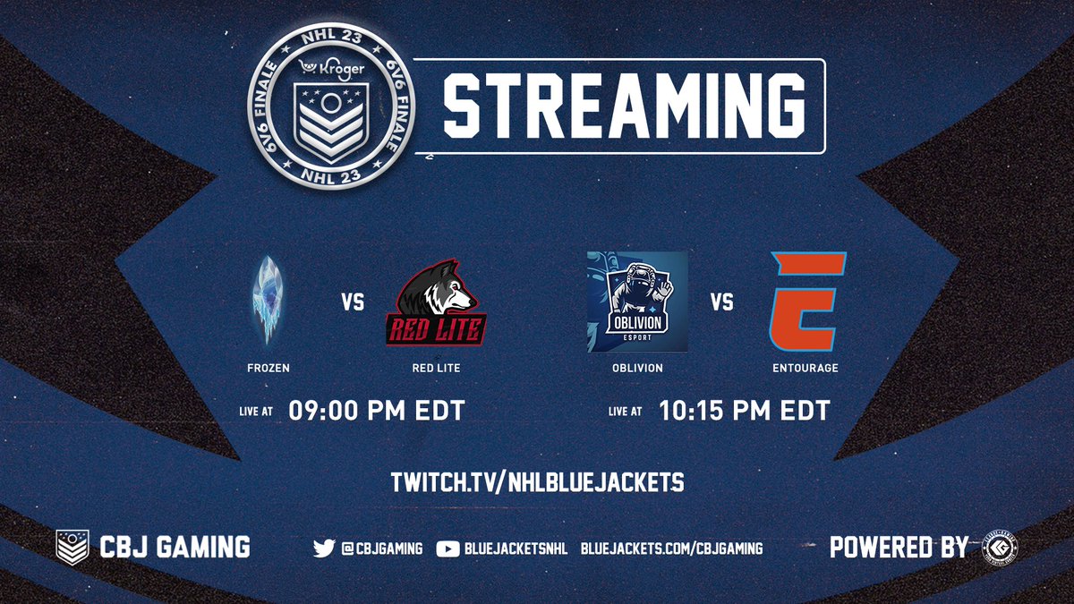 1 hour till puck drop. Join us won't you? 

twitch.tv/nhlbluejackets

@Kroger | #CBJ