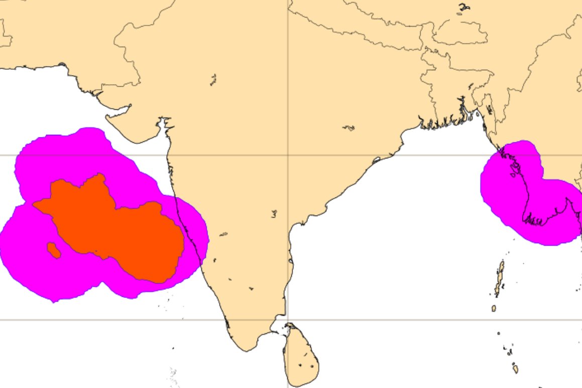 #Monsoon2023 #EXCLUSIVE 
■lowerlevel(troposphere) westerlies ovr ArabianSea not dominant till June4
■ @NOAA:westerlies extended upto lower troposphere frm Jun4,&A #Cyclonic circulation by June 5
■ @ECMWF agrees👇
■CC 2 drift up along #Indian westcoast into central AS:June 10
