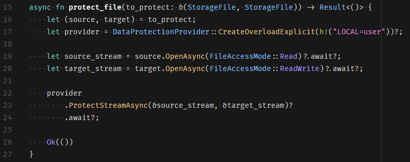 angel_d_munoz's tweet photo. How similar do #fsharp and #rust look like?
More than you would think!
Here I am encrypting/decrypting text files using the #WinRT projections for C# and Rust this also speaks a lot for the projections team to make the APIs so seamless and familiar for both languages
#dotnet https://t.co/SvZVpe21VZ