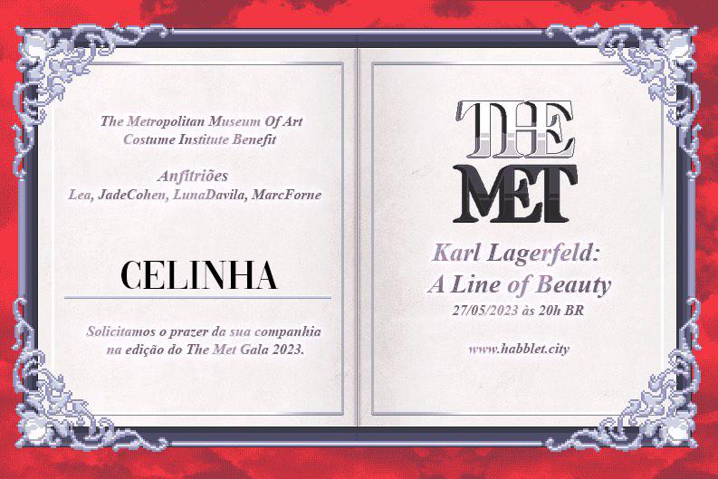 Celinhahb1's tweet image. VOGUE: THE MET GALA 2023

Vem aí o evento mais esperado, obrigada vogue pelo convite 💃🏻

@VogueHabblet #MetGalaHabblet2023 #VemProHabblet 🕶️👗

📆 Dia: 27/05
⏰ 20h00BR + 4hPT
@VogueHabblet