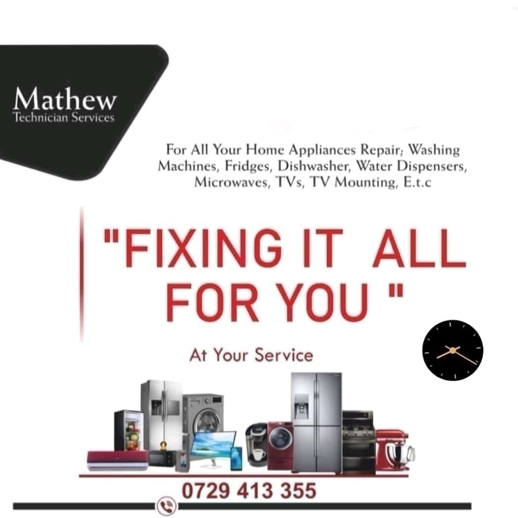 ROUNDTECHNICIA1's tweet photo. Repair of : cookers,washing machines,fridges, microwave,water dispenser, tvs, home theater and all your home appliances.. local and exuk brands call /whats app on 0729413355 #Dennis Itumbi #rigathi gachagua #Dennis Itumbi #Felista Nyamathira Njoroge #chama # https://t.co/X6jK1H6M4l