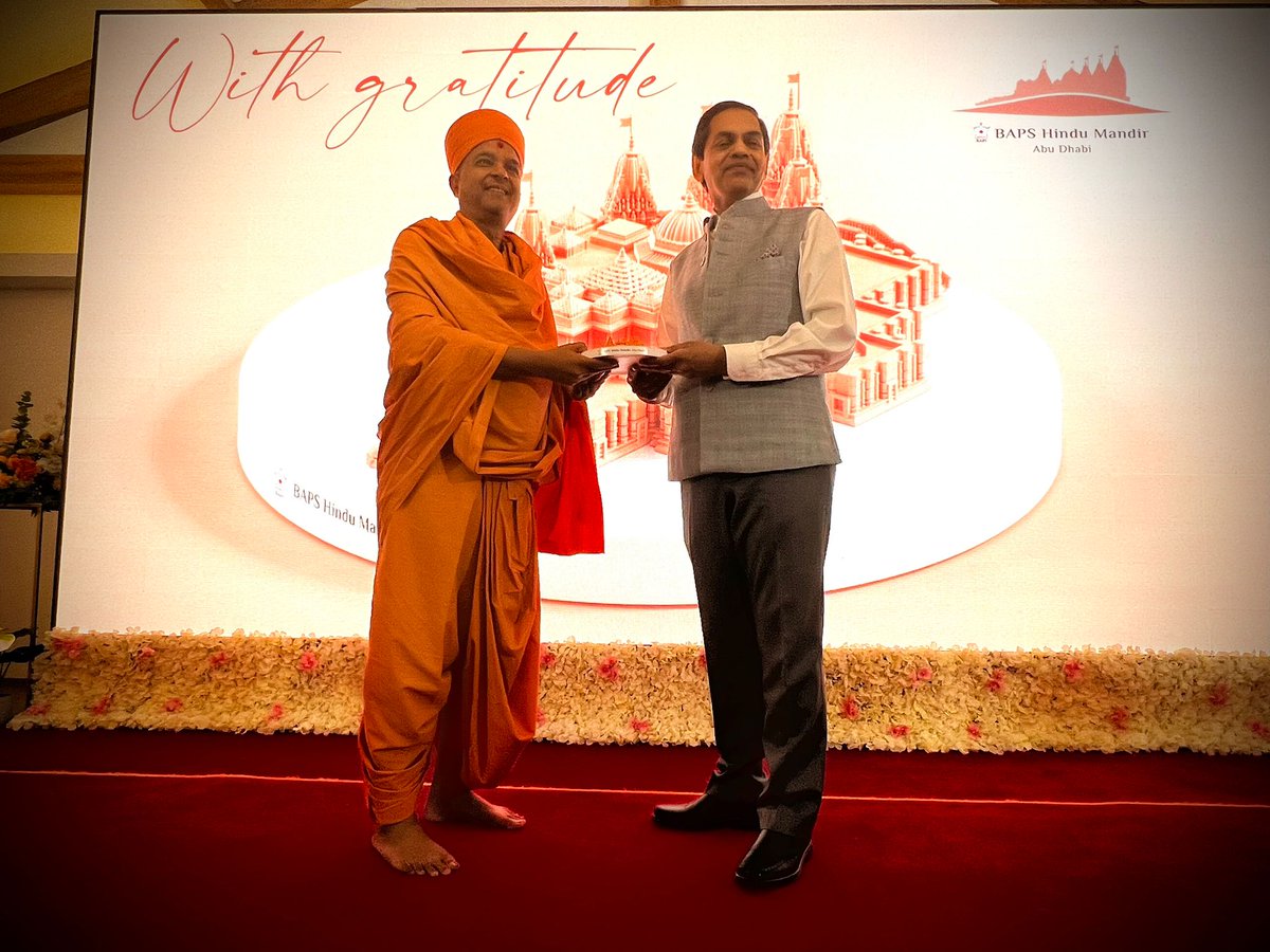 DDNewslive's tweet photo. BAPS Hindu Temple in Abu Dhabi Leaves a Lasting Impression on Global Diplomats, Reflecting Harmony and Cultural Exchange

READ: https://t.co/GBKbIURt5Y

@Prasar_Dubai https://t.co/V4bhBA5ei5