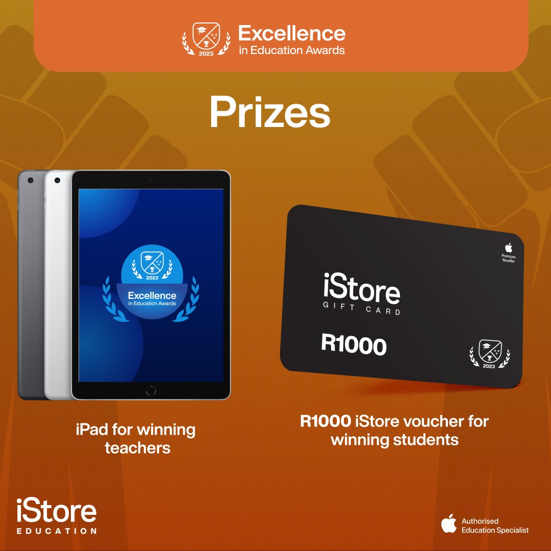 iStoreEducation's tweet image. The Excellence in Education Awards 2023 are open.
We are excited to kick off the competition with our first challenge: Mandela Day. Get your students to apply their creativity to tell Mandela’s story.

To learn more, visit edexcellenceawards.co.za.