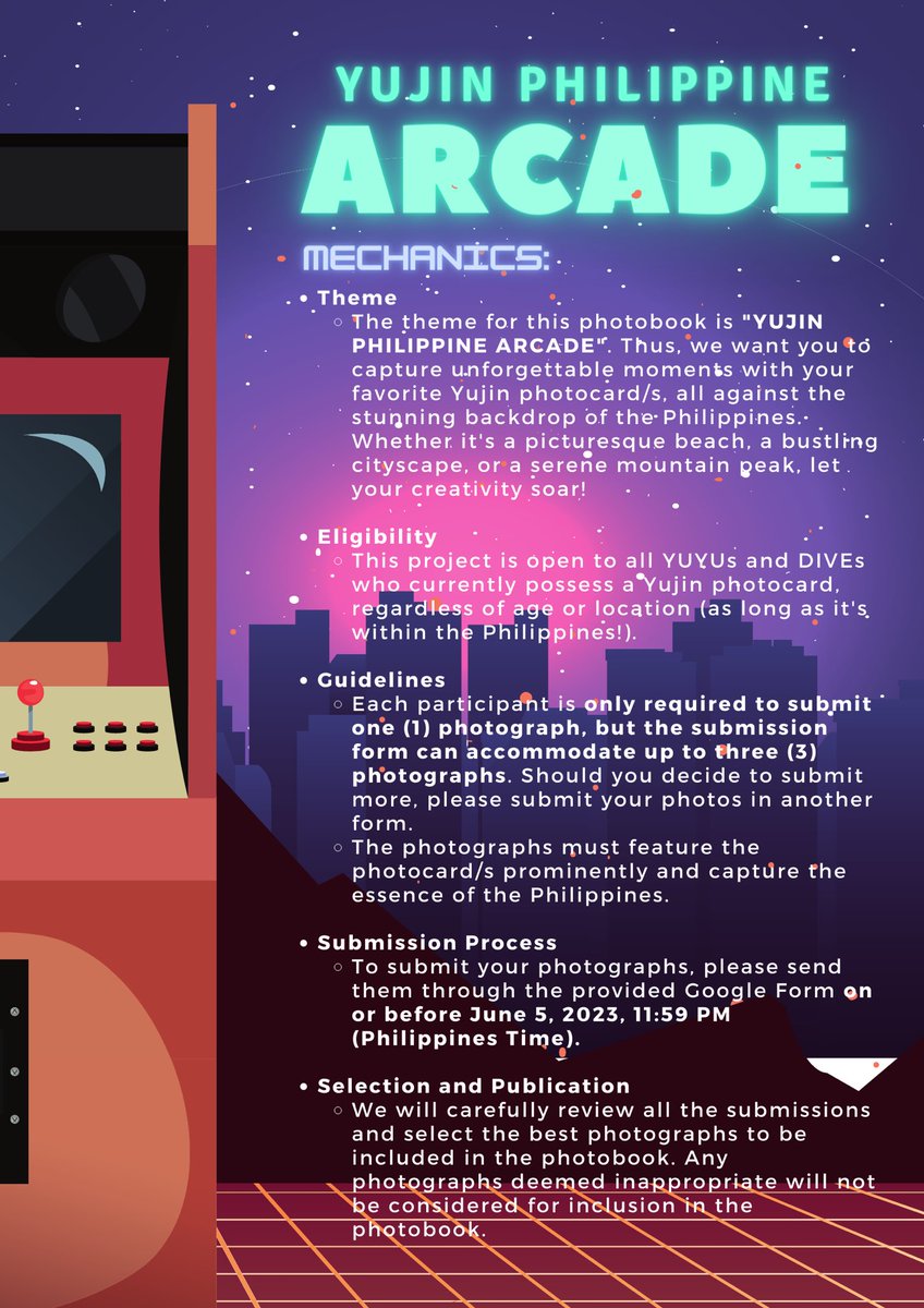 andaengdaengph's tweet photo. UPDATED PROJECT 1: Drumroll, please! Introducing our plan for the breathtaking photobook, entitled YUJIN PHILIPPINE ARCADE! 

This will serve as a heartfelt gift to An Yujin as she conquers IVE The Prom Queens in Manila. Full mechanics below!

Submit here: https://t.co/Xa3vram1kk https://t.co/BavEYJB7iK
