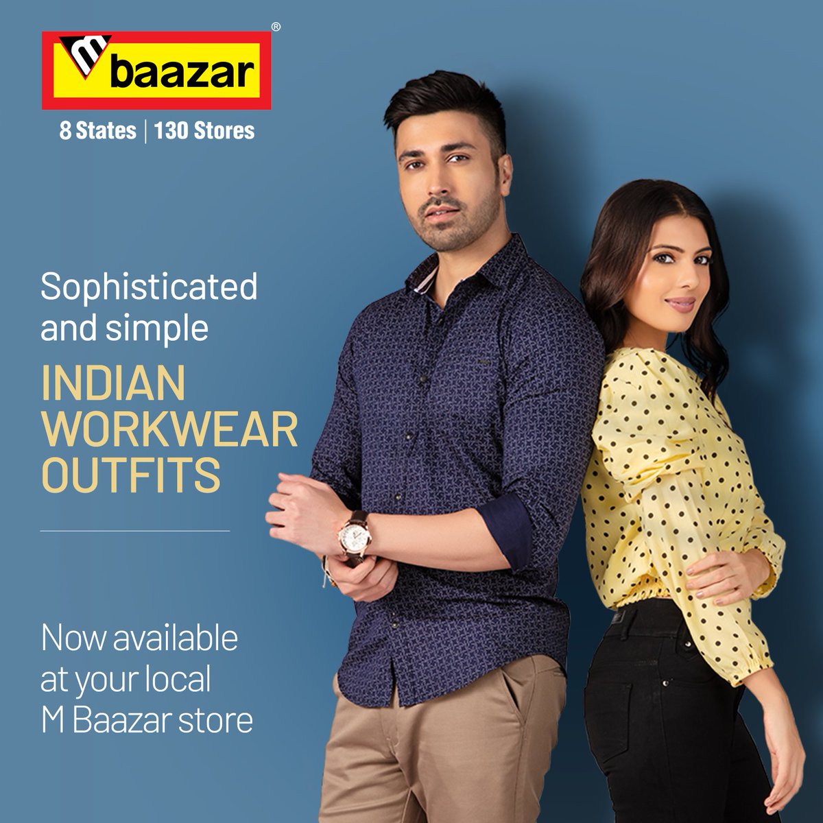 Elevate your workwear style with our range of elegant, trendy, and comfortable outfits today. Shop the new workwear collection from your nearest M Baazar store.

#mbaazar #thefashionstore #shoppingatmbaazar #comfortableclothing #workwearoutfits #summeroutfits  #indianoutfits