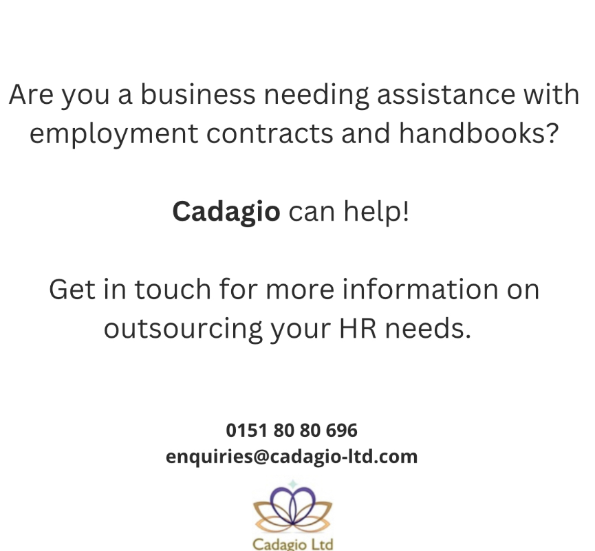 Cadagio Ltd provides unique & tailored support for all of your Human Resources & Recruitment needs. Get in touch today 0151 80 80 696 #hr #hrsupport #hradministration #hrcommunity #hroutsourcing #employeeengagement #employees #employment #outsourcedhr