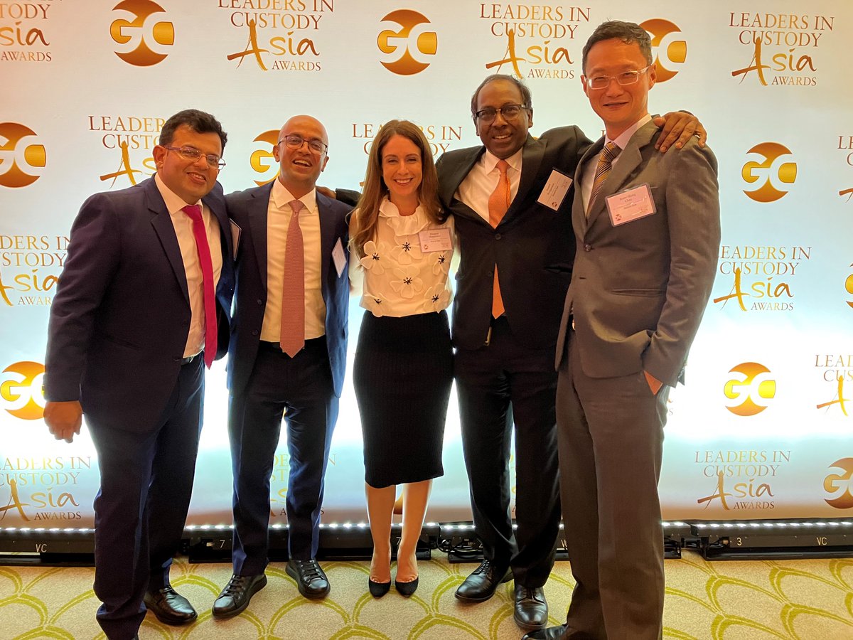 Delighted to share our #SecuritiesServcies team won Consistent Excellence Award – India & Custodians’ Choice – Indonesia & Pakistan at @globalcustodian’s Leaders in Custody APAC Awards night. It is a true testament of our #ClientFirst focus & commitment of being a #GlobalHausbank