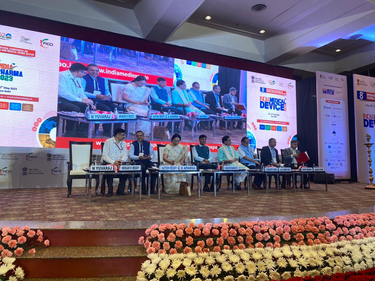 India Pharma & India Medical Device (@indpharmaandmd) on Twitter photo The much awaited inaugural ceremony of the 8th International Conference on Pharmaceutical & Medical Device Sector has begins! #IndiaPharma #IndiaMedicalDevice
<a href="/ficci_india/">FICCI</a>
<a href="/Pharmadept/">Department of Pharmaceuticals 🇮🇳</a>
<a href="/mansukhmandviya/">Dr Mansukh Mandaviya</a>
<a href="/DrBharatippawar/">Dr.Bharati Pravin Pawar</a> The much awaited inaugural ceremony of the 8th International Conference on Pharmaceutical & Medical Device Sector has begins! #IndiaPharma #IndiaMedicalDevice
<a href="/ficci_india/">FICCI</a>
<a href="/Pharmadept/">Department of Pharmaceuticals 🇮🇳</a>
<a href="/mansukhmandviya/">Dr Mansukh Mandaviya</a>
<a href="/DrBharatippawar/">Dr.Bharati Pravin Pawar</a>