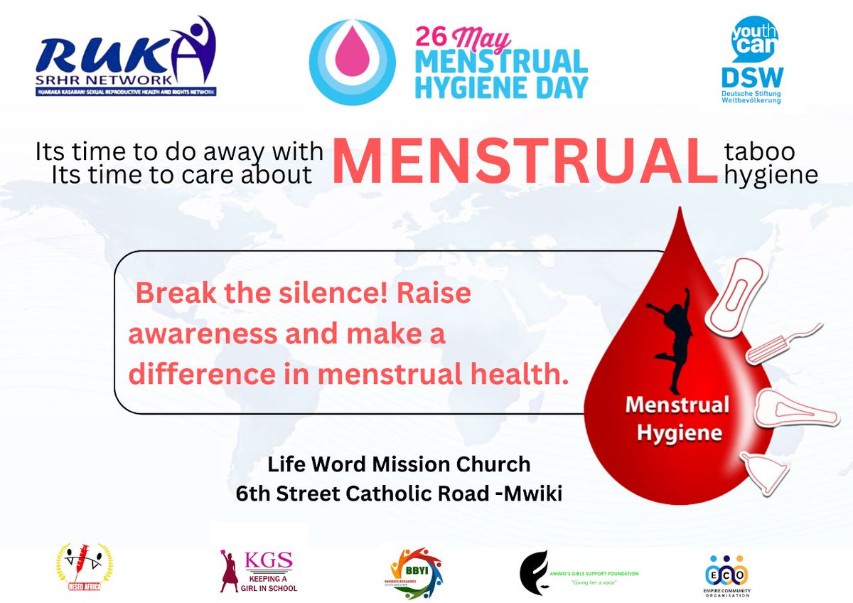 In Commemorating Menstrual Hygiene Day over 2,400 hygiene kits will be issued to Sch going girls. #MHDay2023 #WeAreCommitted #UsikueMshy #sodo4education
@GreenDada1
@GirlKeeping
@hesedafrica
@DSWKenya
@Lifetimeseed
@SDY_Ke
@RukaNetwork

@bbyinitiative
@KGS_Period

@HusikaTrustOrg