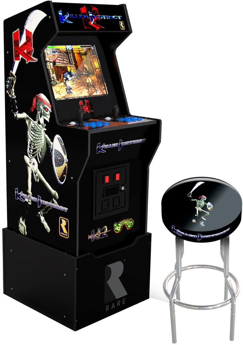 Arcade1Up - Killer Instinct Arcade with Stool, Riser, Lit Deck & Lit Marquee is $299.99 at Best Buy DOTD bit.ly/426jG8A #ad