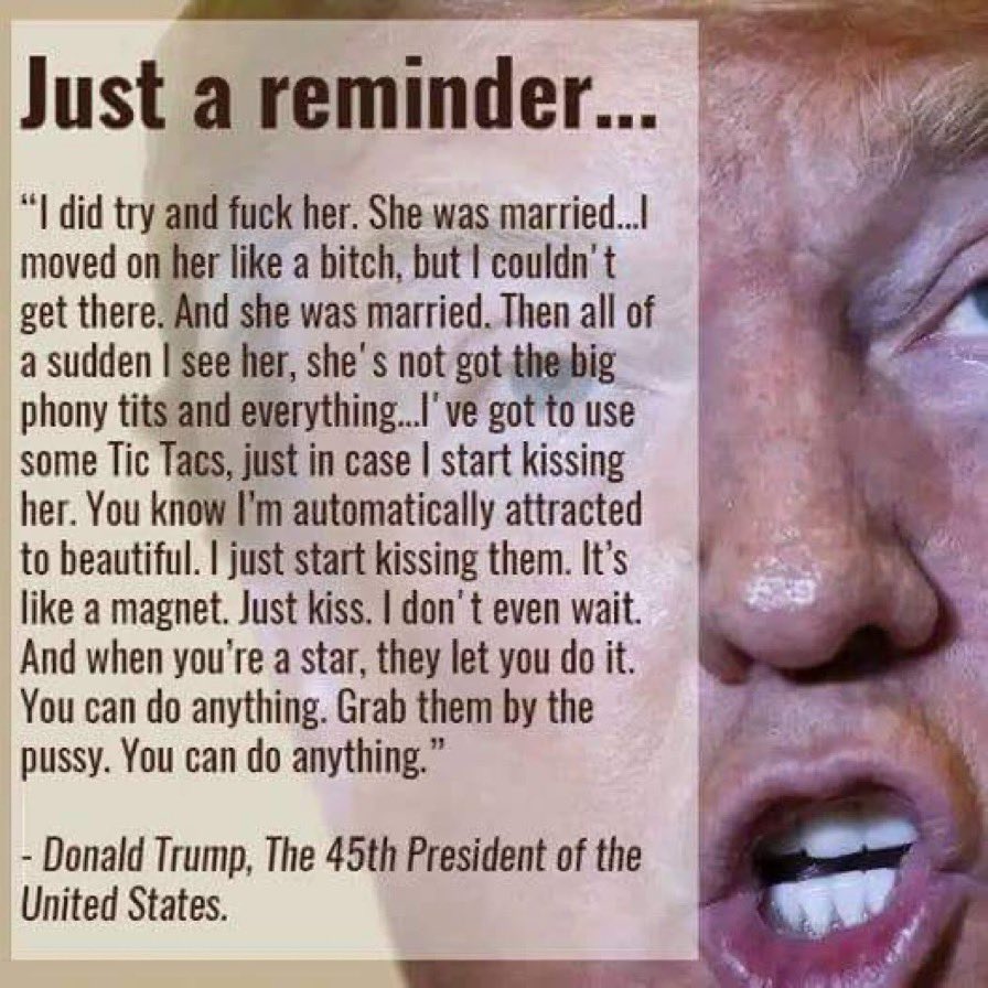 SebastianHopf2's tweet photo. @ACTBrigitte Trump is a rapist https://t.co/Z2APG1qoe8