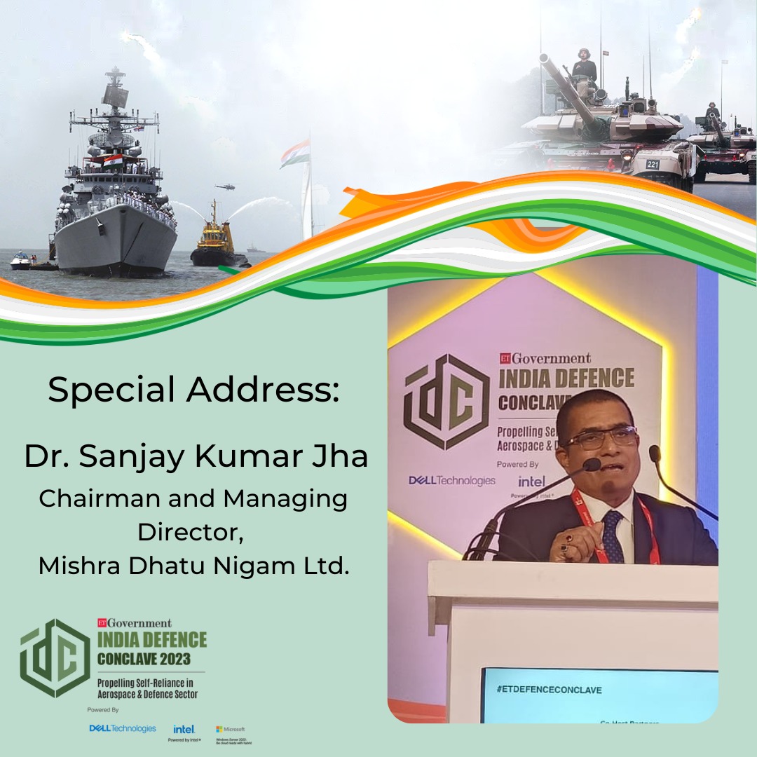 ET_Government's tweet photo. 🙏 What an honor to begin the day with an address from Dr. @CMD_MIDHANI, Chairman, and Managing Director, @MidhaniLtd

Stay tuned for the latest updates: https://t.co/jPBQN4Gcma

#ETDefenceConclave #Defence #India #DefenceIndia #economictimes #etgovernment #defenceconclave https://t.co/FlReYXST27