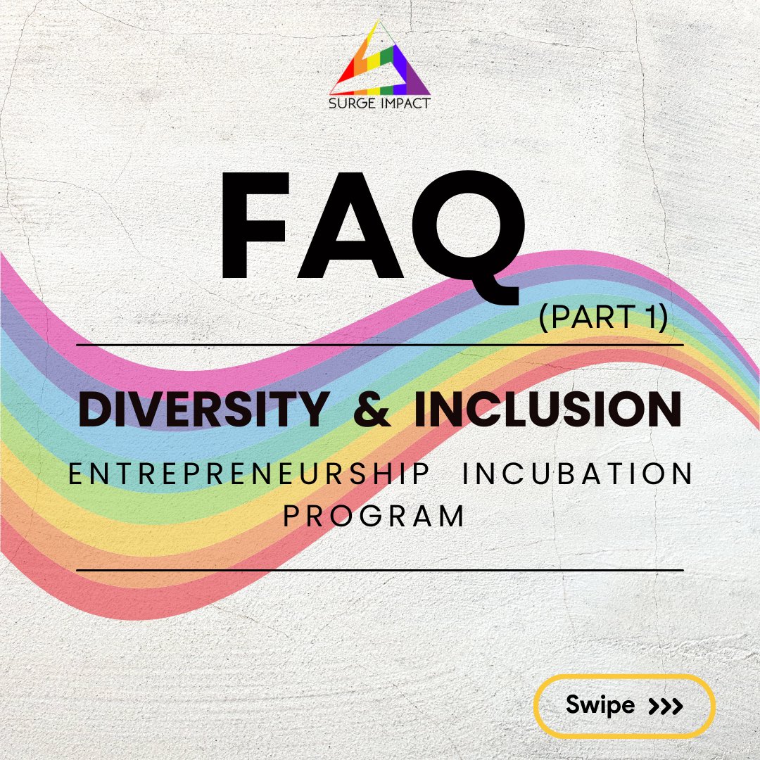 surgeimpact's tweet photo. Our Diversity &amp; Inclusion Entrepreneurship Incubation Program has received an overwhelming response! 

Here’s everything you need to know - FAQ part 1

Join us for live Zoom Q&amp;A sessions and check out our FAQ section for all the details. 

Zoom link : https://t.co/ONv5Ur9keg https://t.co/j7qRKR4eUP